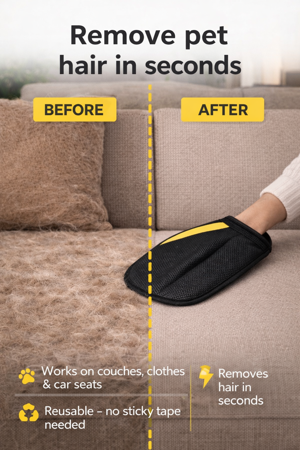 AURA - Ultimate Pet Hair Remover Glove