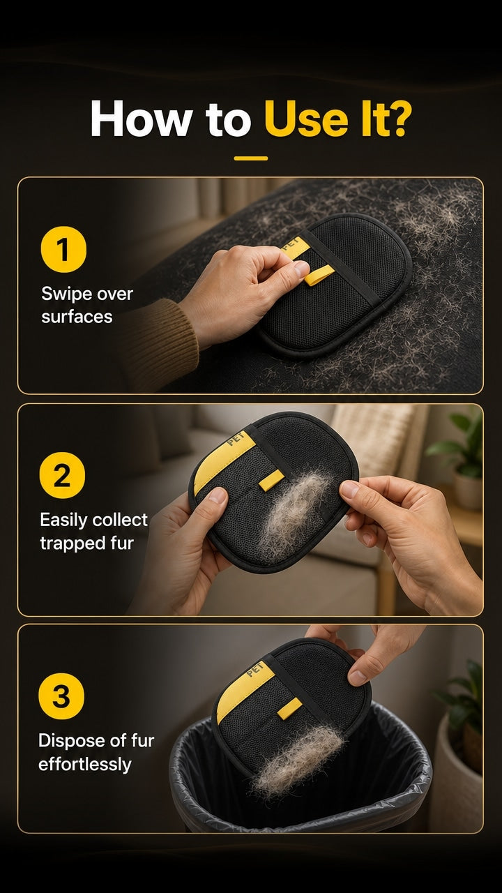 How To Use — Cat Hair Cleaner Cat Hair Removal And Adsorption Artifact Hair Brush